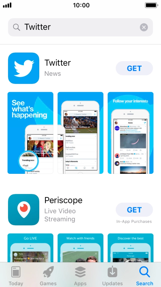 Press Twitter.
