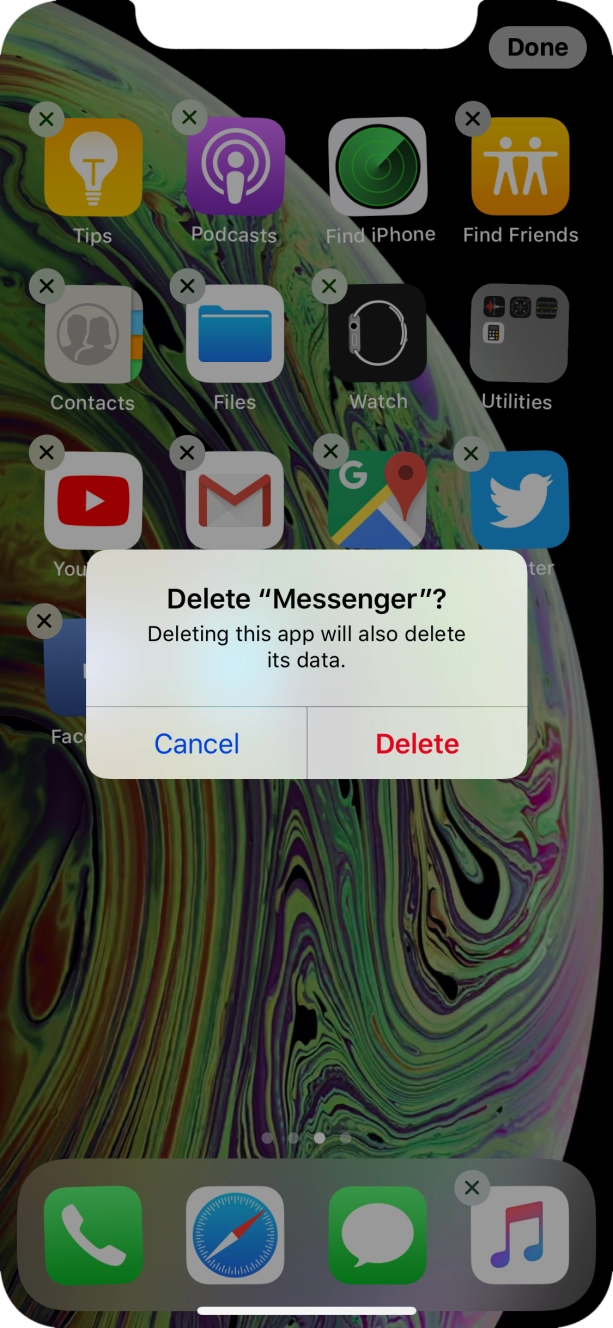 Press Delete.