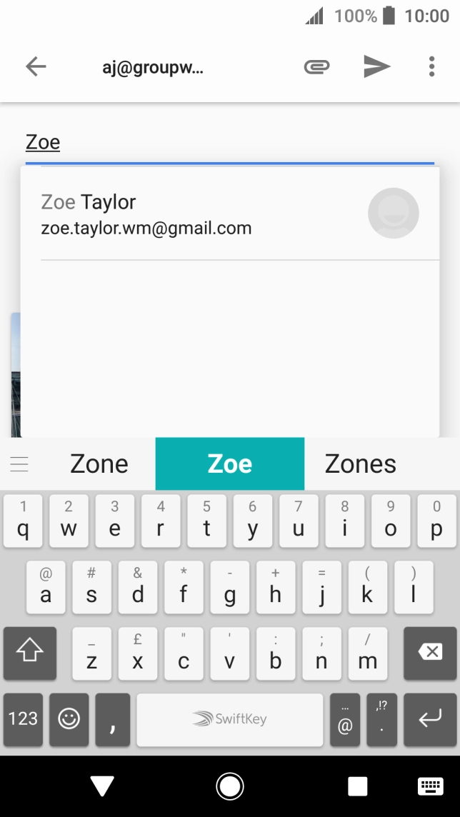 Press the required contact.
