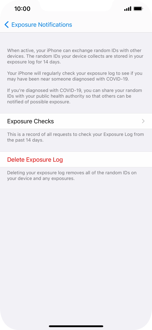 Press Delete Exposure Log. Press Delete Exposure Log.