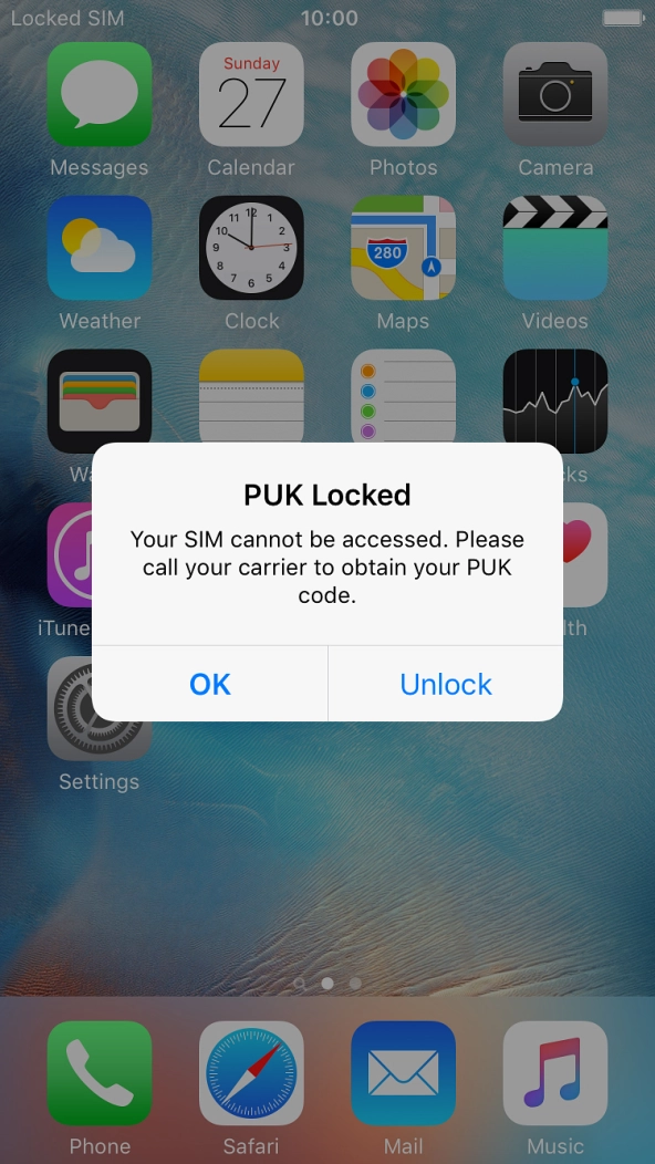 Press Unlock. Press Unlock.
