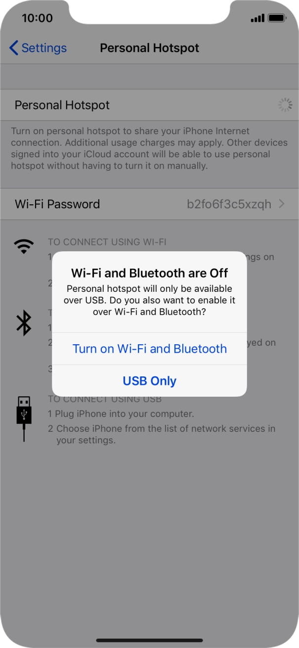 If Wi-Fi is turned off, press Turn on Wi-Fi and Bluetooth. If Wi-Fi is turned off, press Turn on Wi-Fi and Bluetooth.