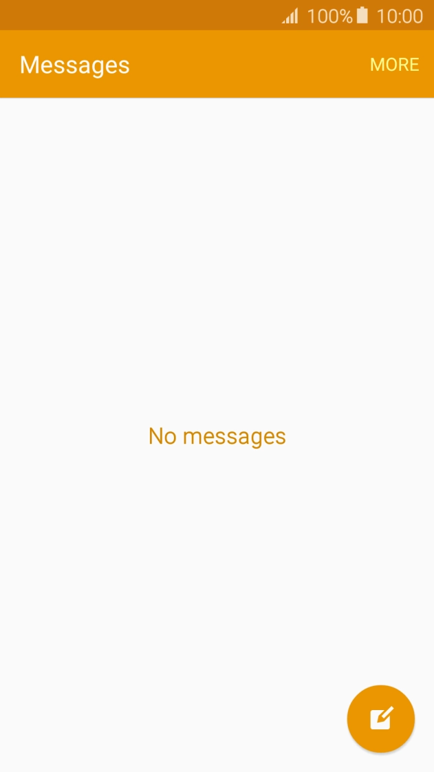 Press the new message icon. Press the new message icon.