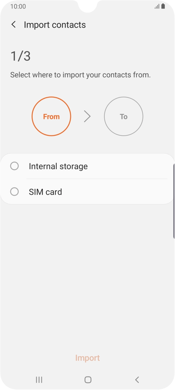 Press the name of your SIM. Press the name of your SIM.