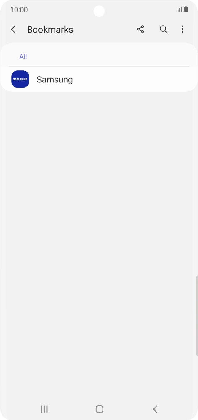 Press the required bookmark. Press the required bookmark.