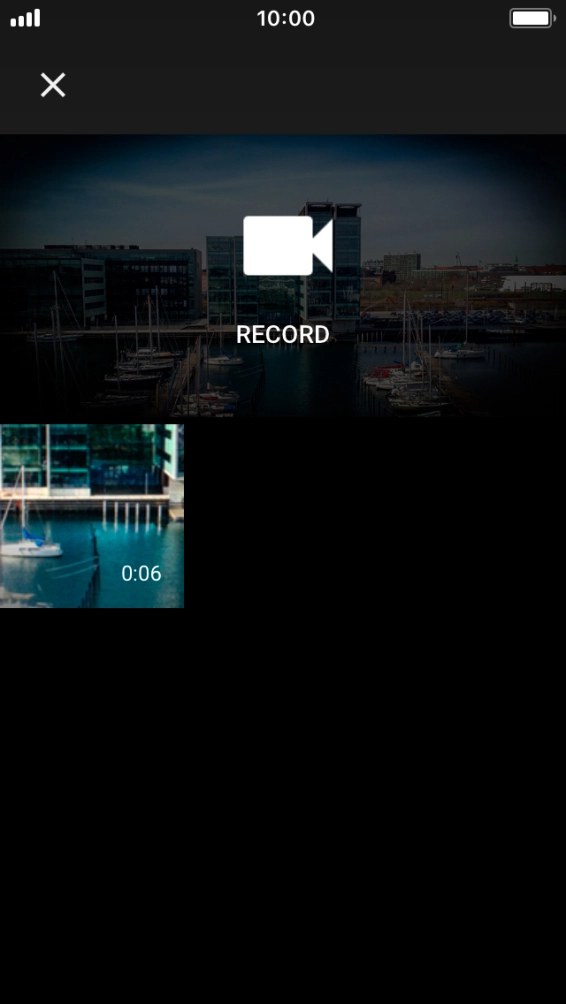Press the required video clip. Press the required video clip.