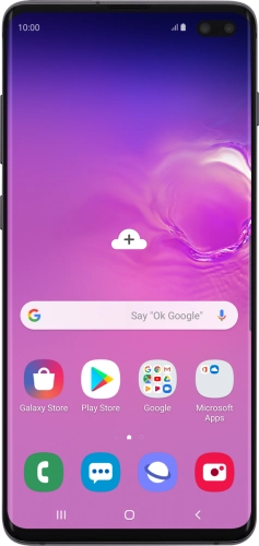 Image 1: Samsung Galaxy S10+ in Black Large product image