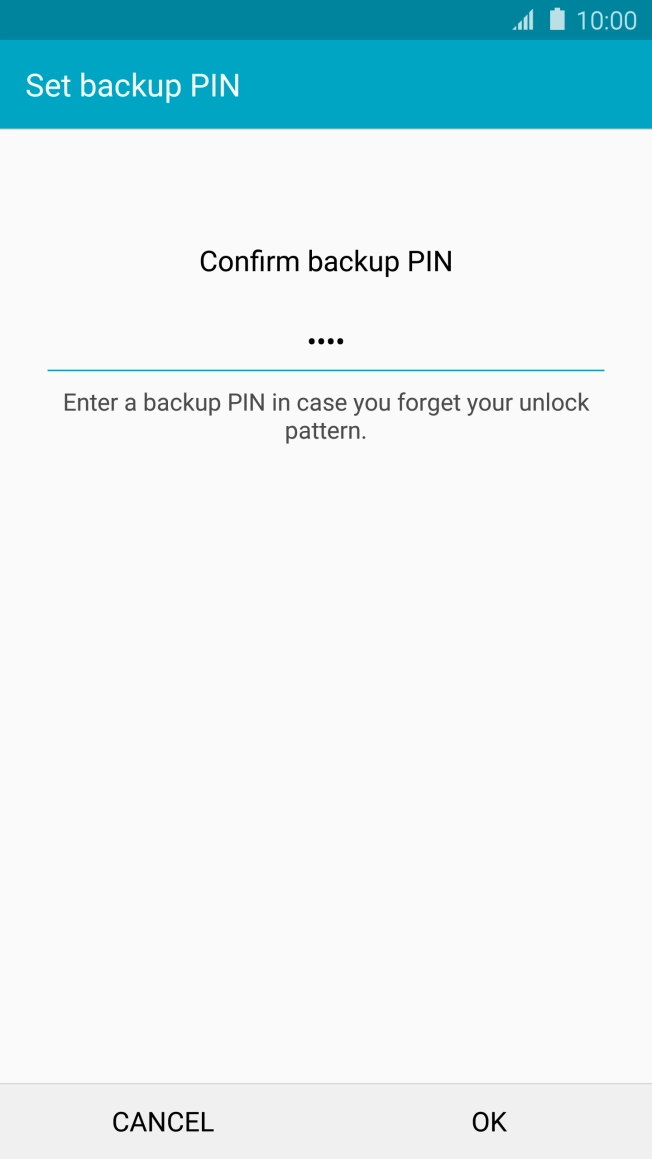 Key in your PIN again and press OK. Key in your PIN again and press OK.