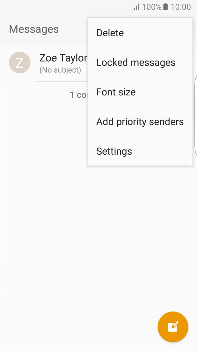 Press Settings.