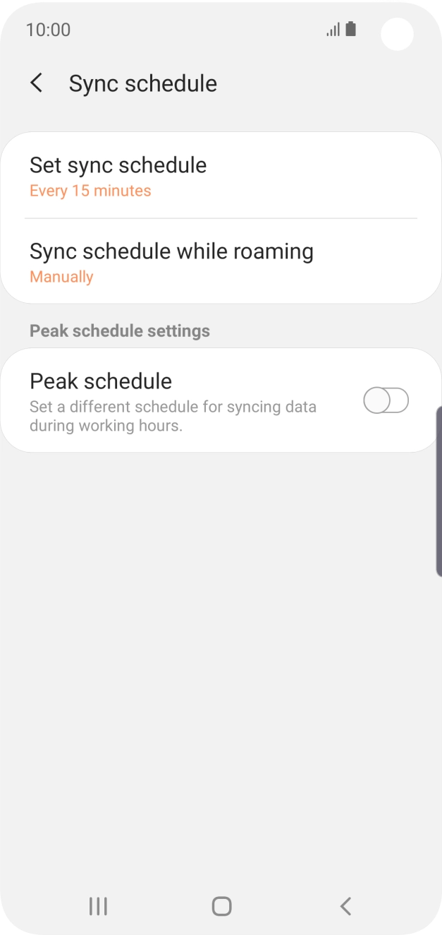 Press the Home key to return to the home screen.