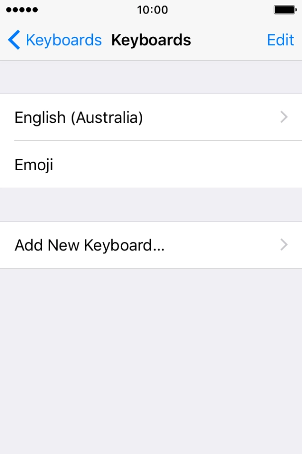 Press Add New Keyboard....