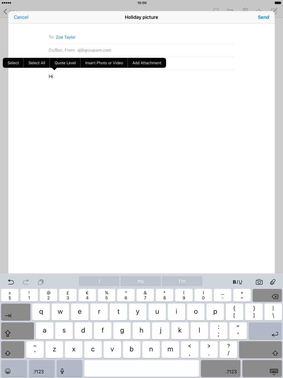 Press Add Attachment and follow the instructions on the screen to attach a document. Press Add Attachment and follow the instructions on the screen to attach a document.