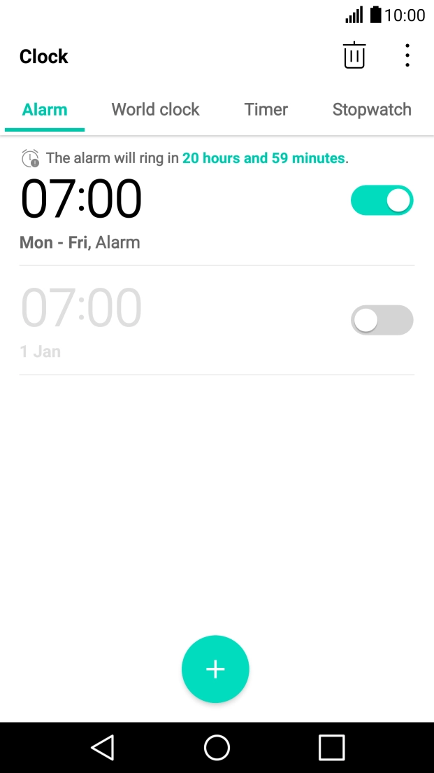 Press the Home key to return to the home screen.
