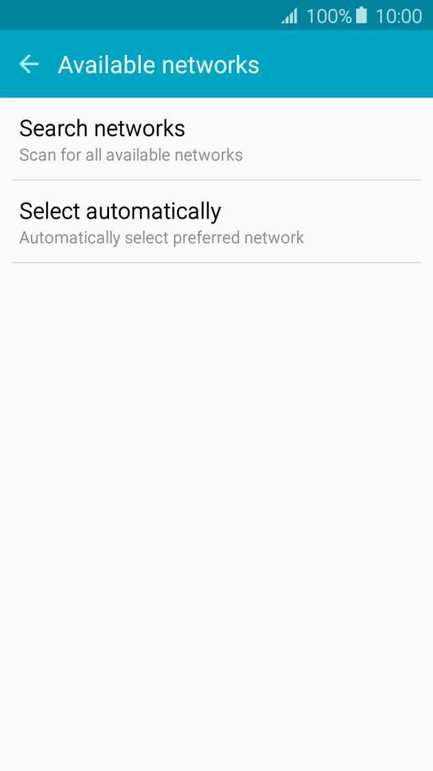 Press Search networks and your phone will search for networks. Press Search networks and your phone will search for networks.