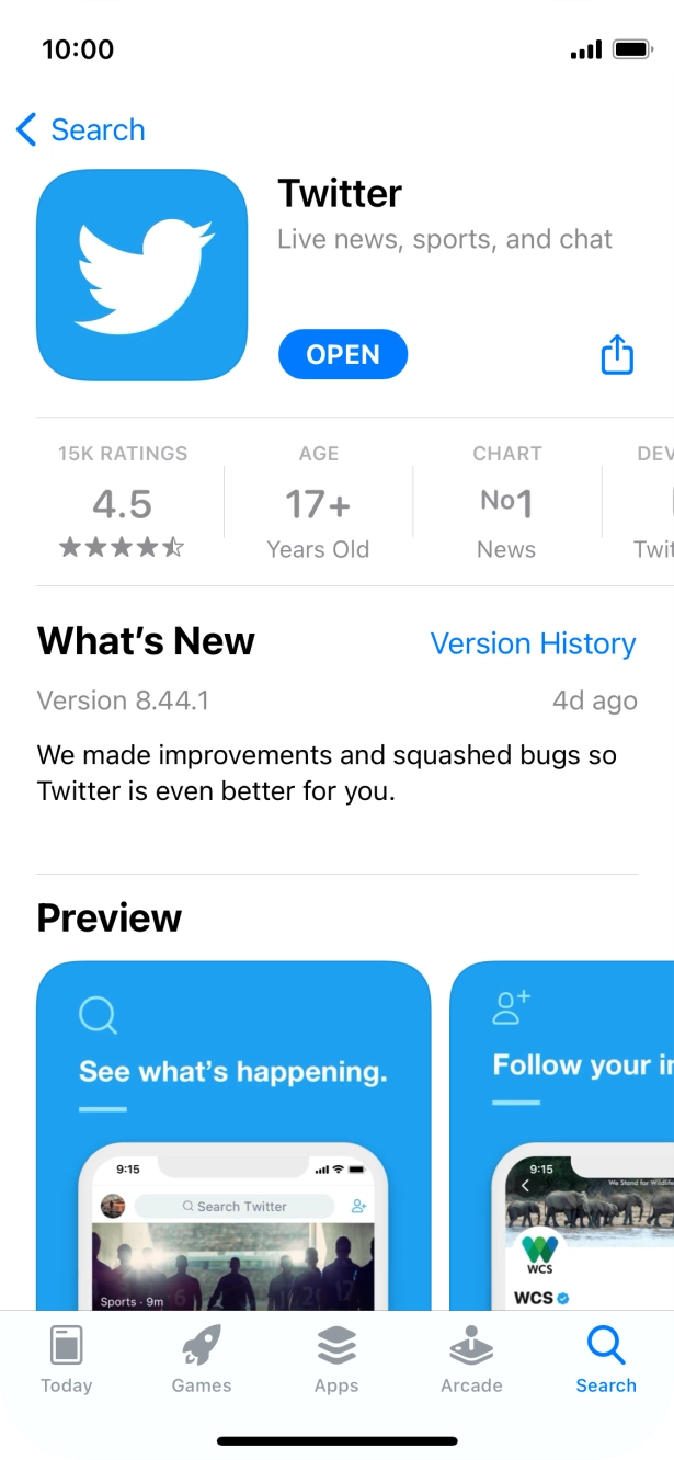 Slide your finger upwards starting from the bottom of the screen to return to the home screen.