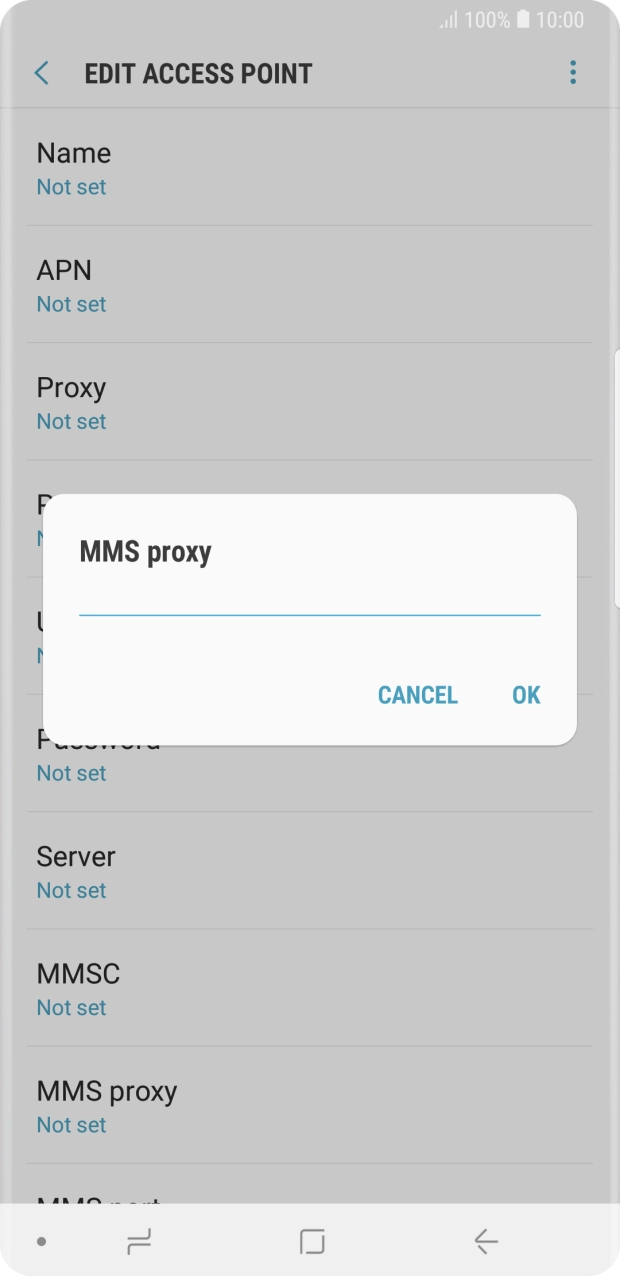 Key in 10.1.1.180 and press OK. Key in 10.1.1.180 and press OK.