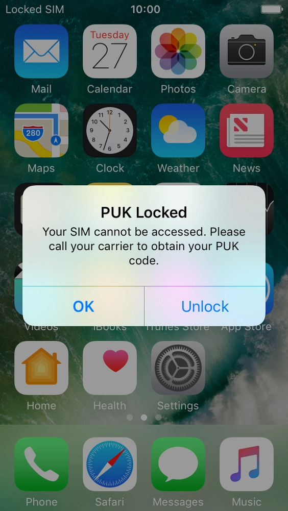 Press Unlock. Press Unlock.