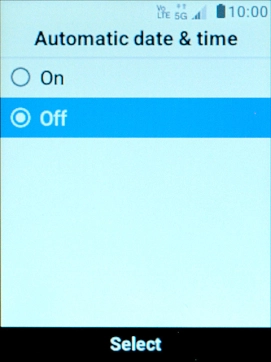Select On to turn on the function.