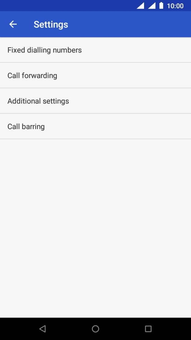 Press Additional settings. Press Additional settings.