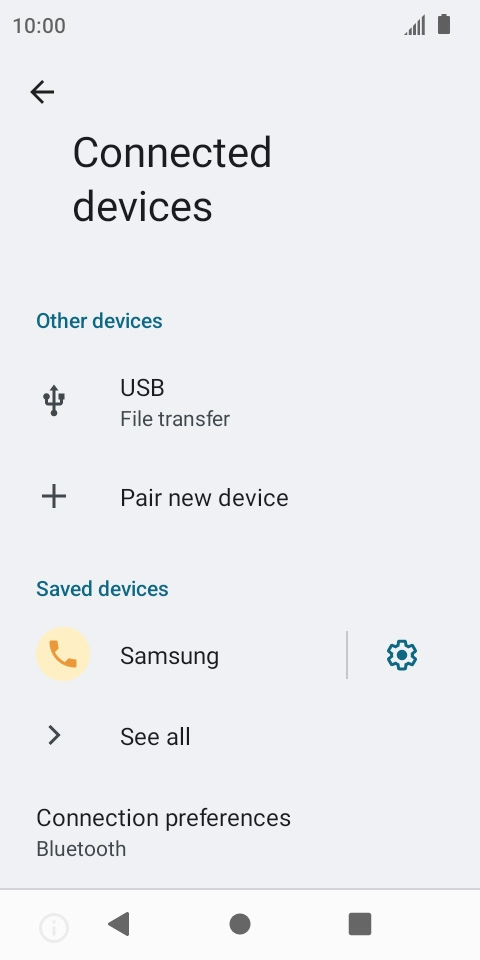 Press the Home key to return to the home screen.