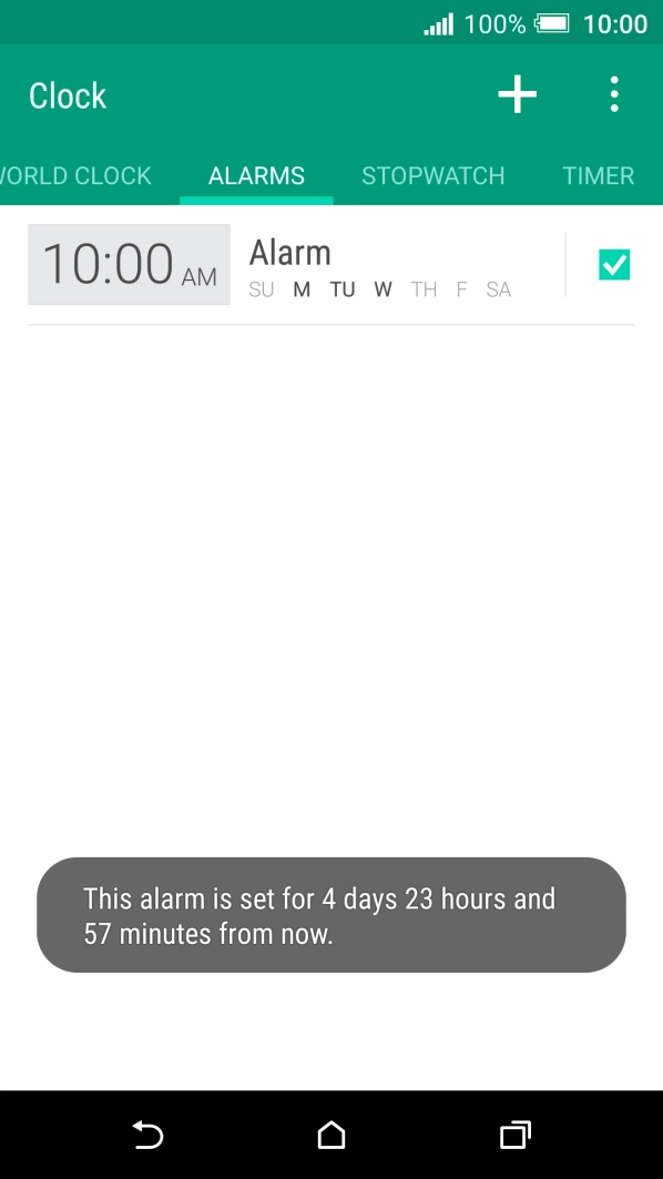 Press the Home key to return to the home screen.