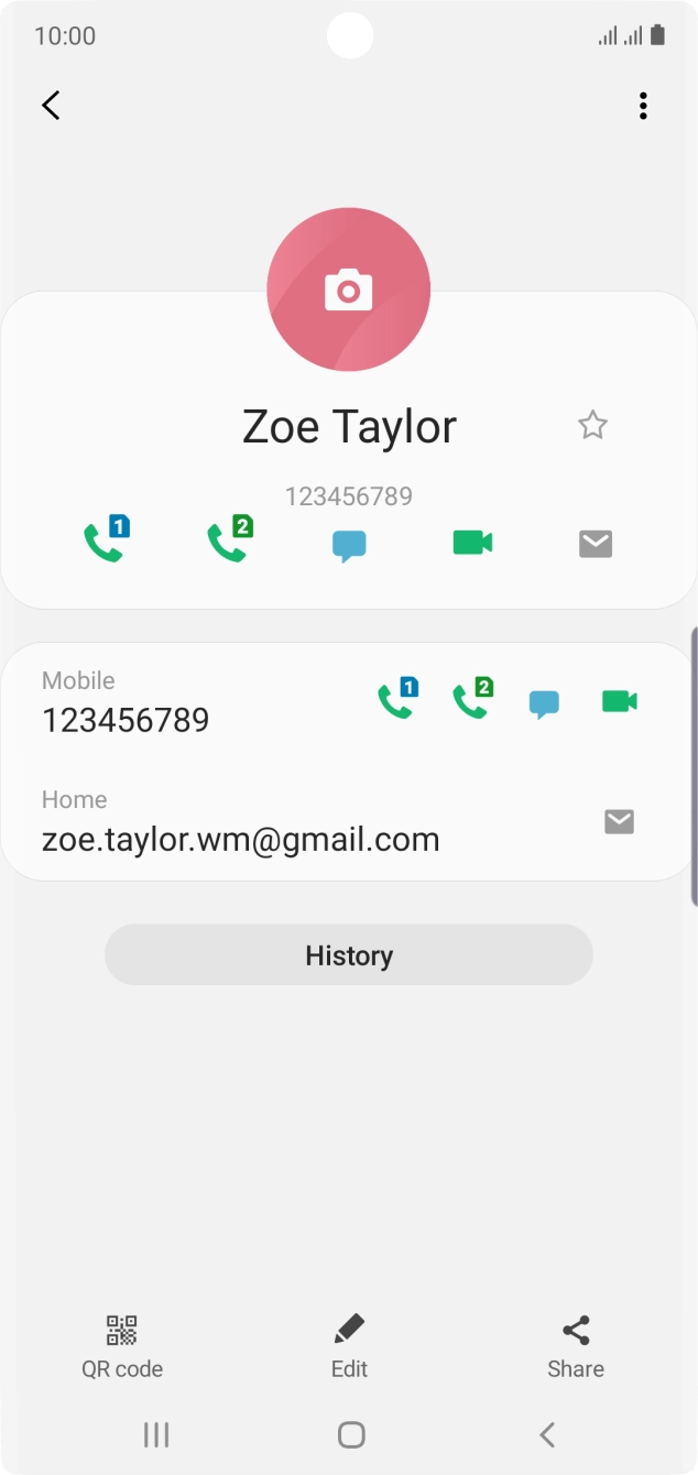 Press the call icon next to the required SIM. Press the call icon next to the required SIM.