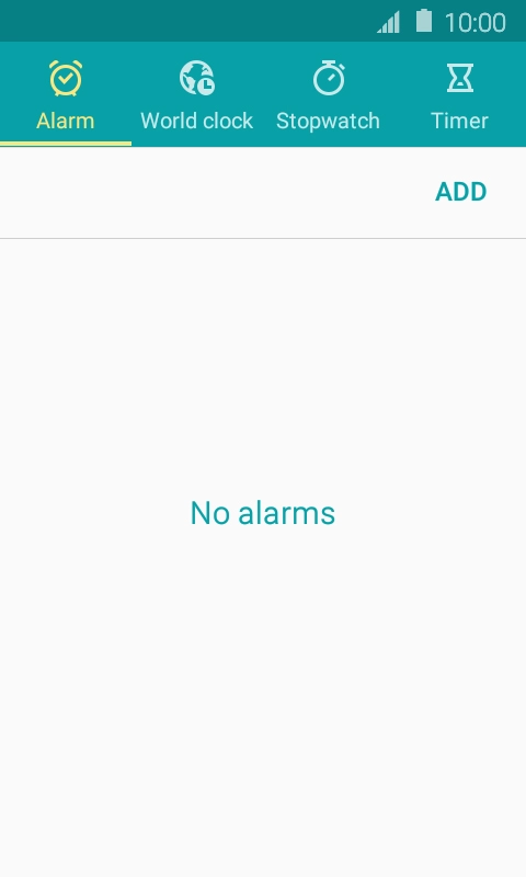 Press Alarm.