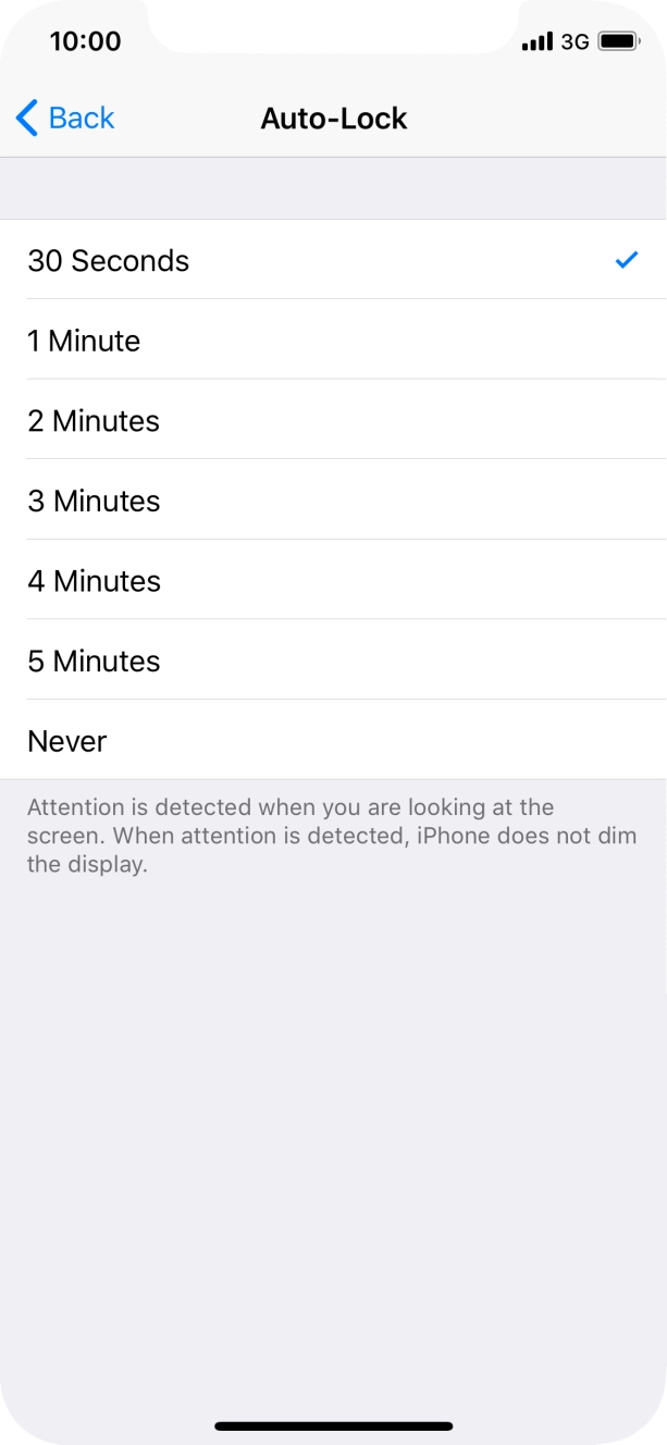 Press the required setting. Press the required setting.