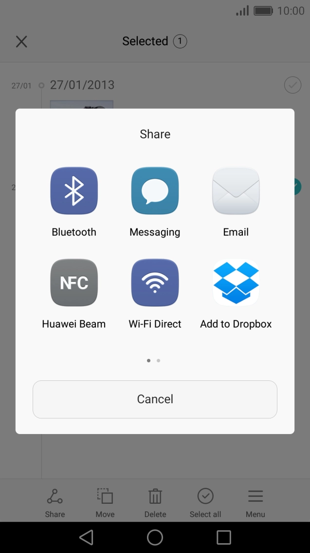 Press Huawei Beam.