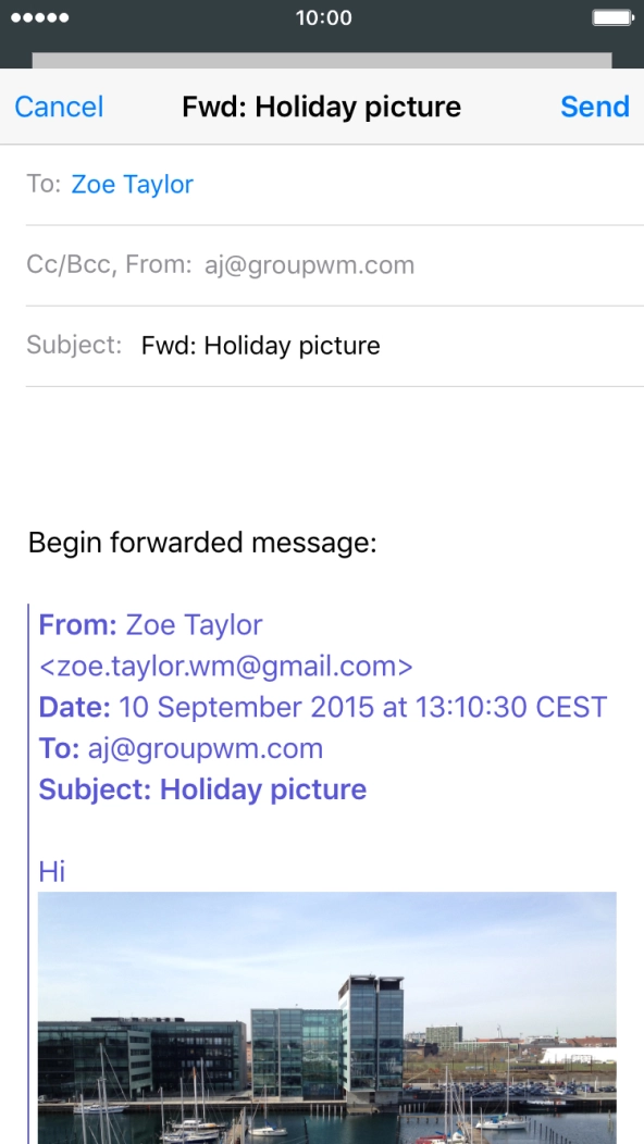 Press Send.