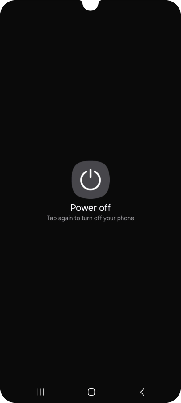 Press Power off.