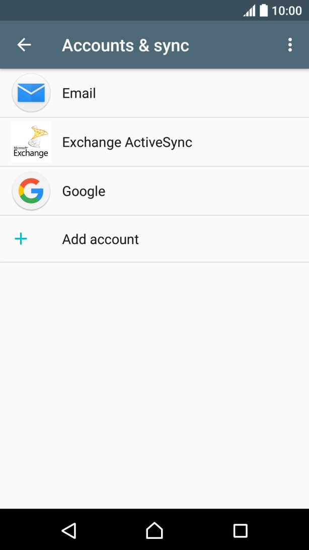 Press the required account. Press the required account.