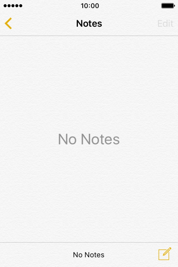 Press the new note icon and write the text for your note.