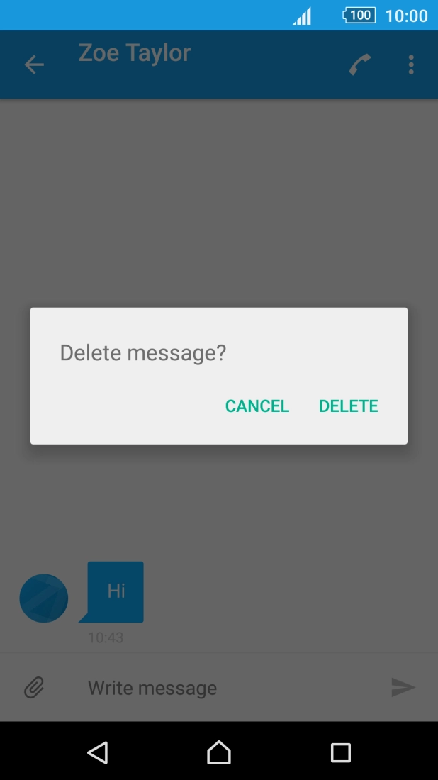 Press DELETE.