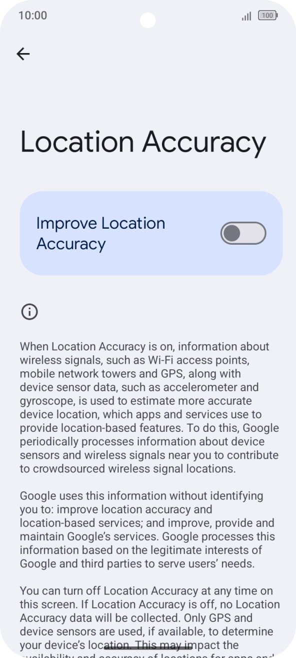 If you press the indicator next to 