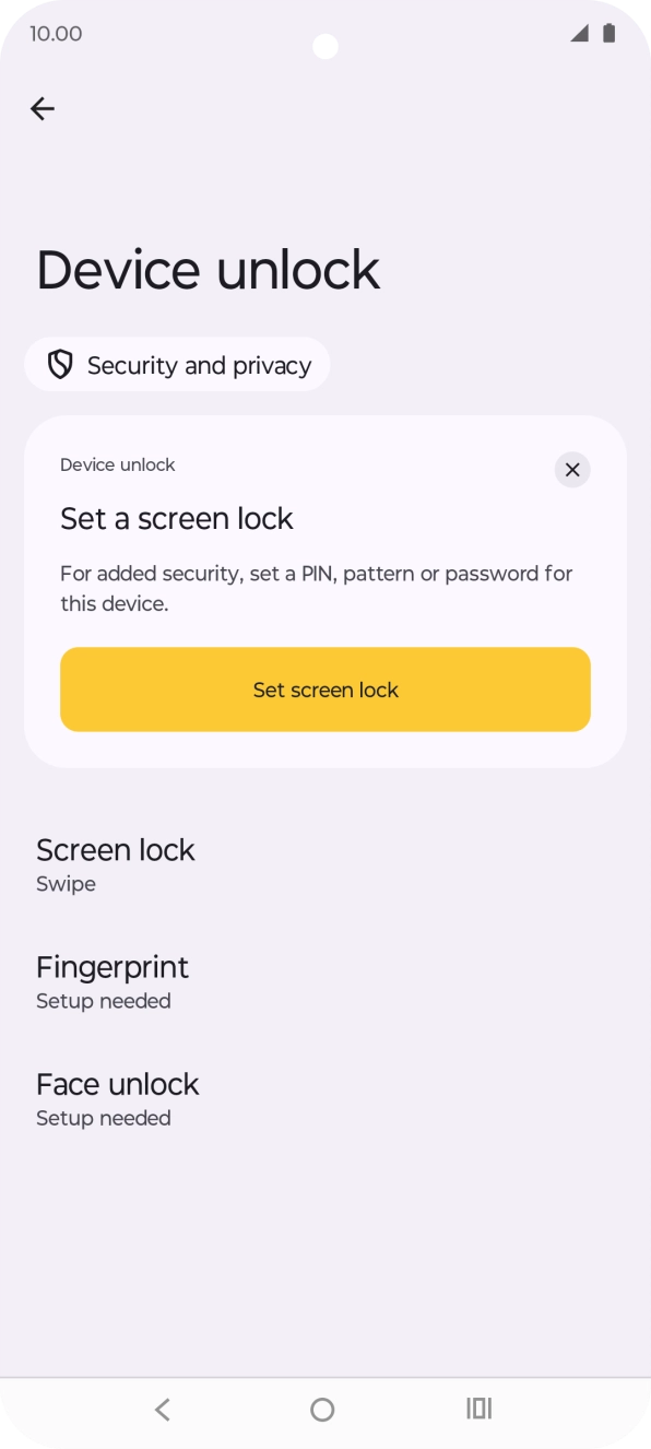 Press Fingerprint.