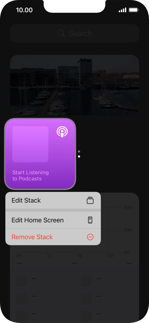 Press Edit Stack. Press Edit Stack.