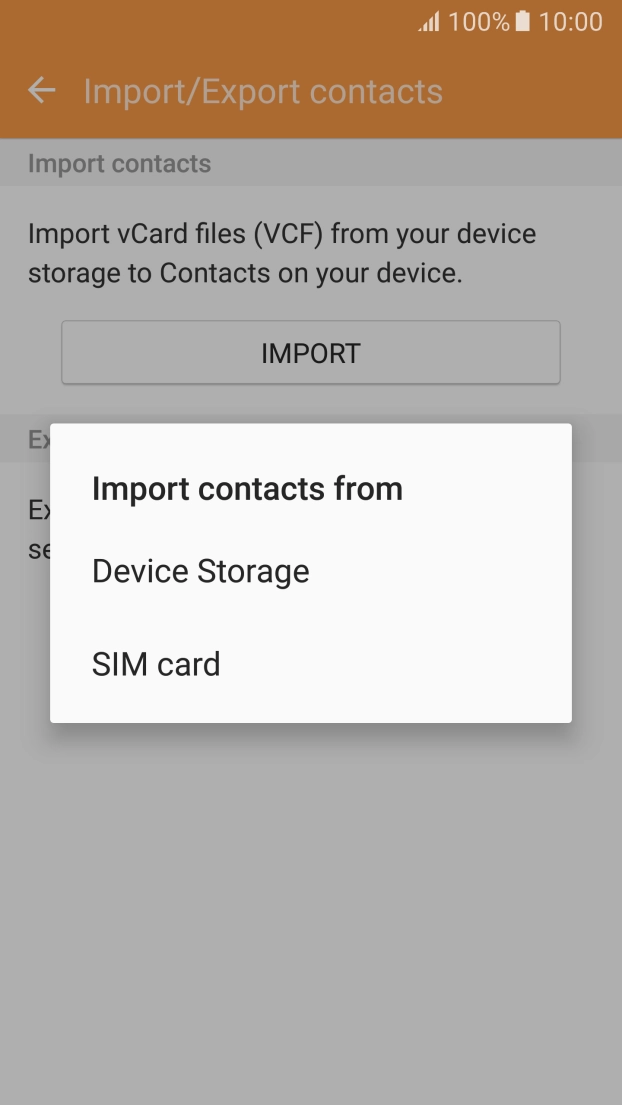 Press SIM card. Press SIM card.