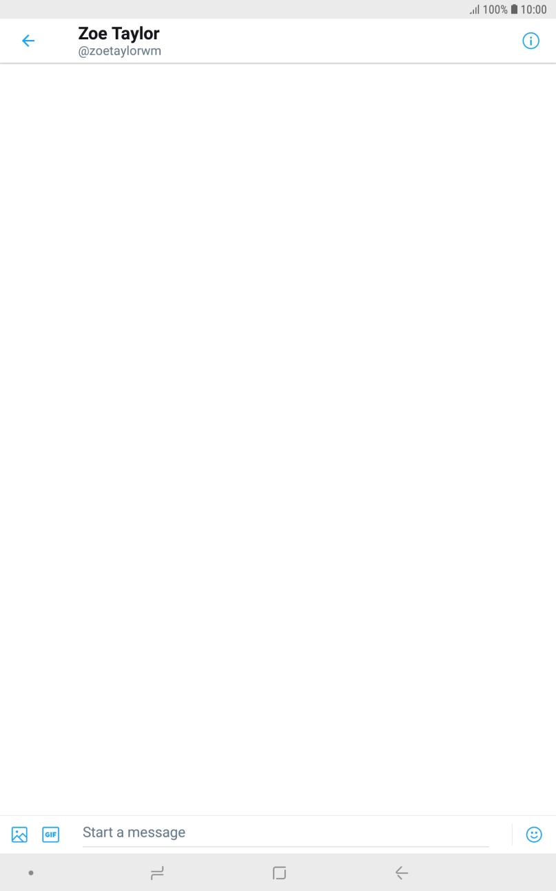 Press the text input field. Press the text input field.