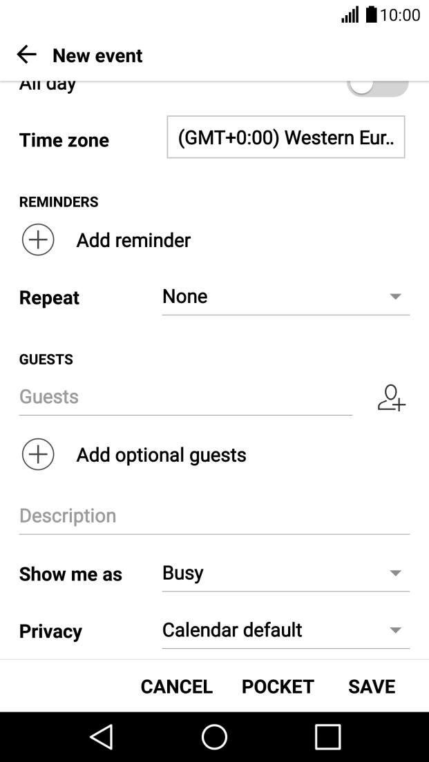 Press Add reminder.