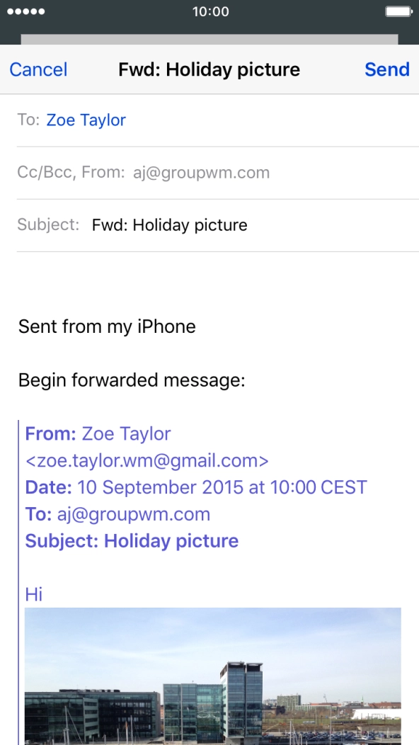 Press Send.
