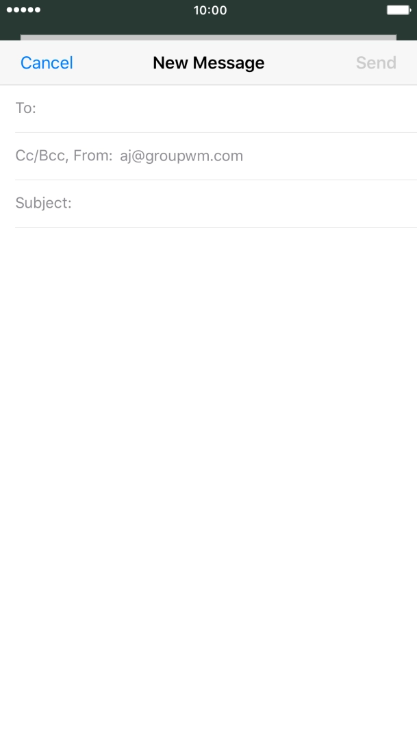 Press the search field and key in the first letters of the recipient's name. Press the search field and key in the first letters of the recipient's name.