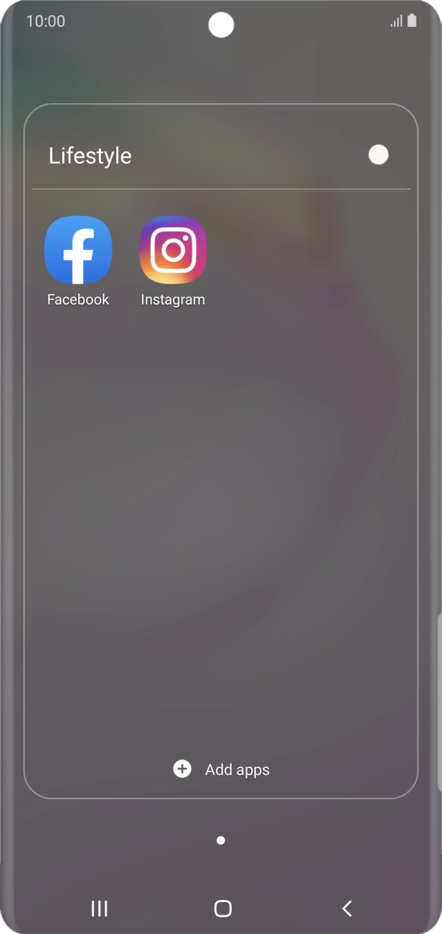 Press Facebook.