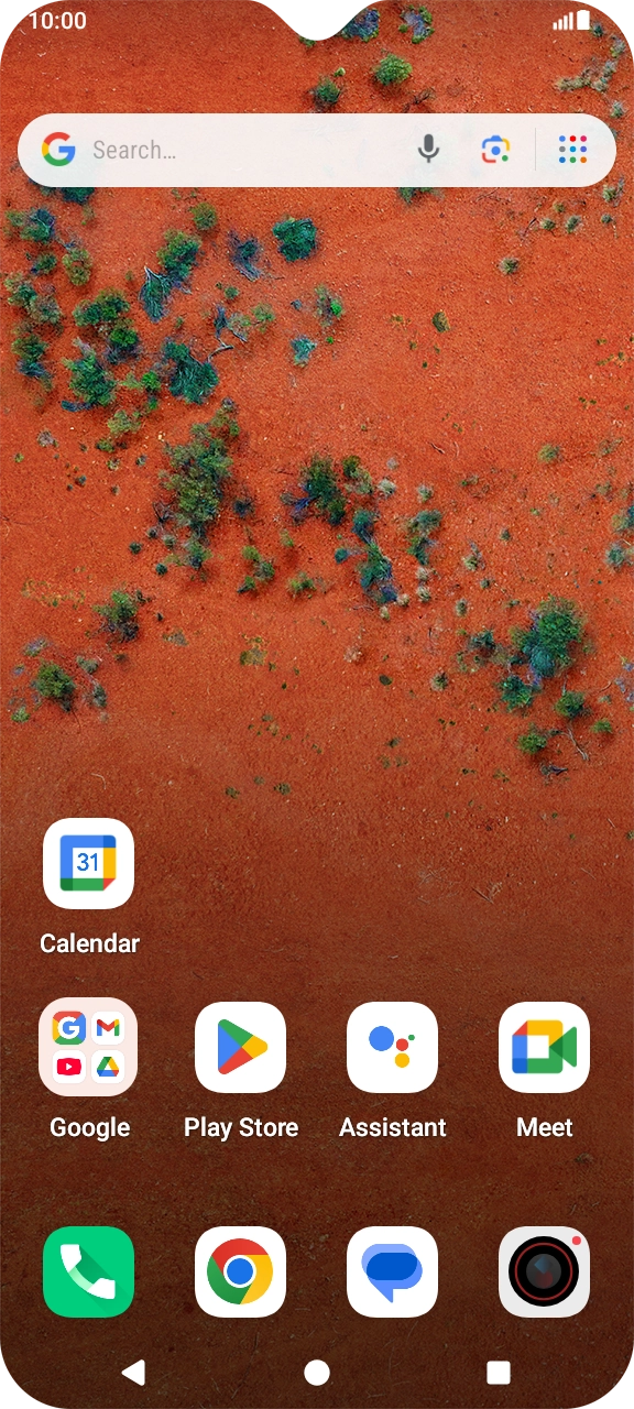 Slide your finger downwards starting from the top right side of the screen.