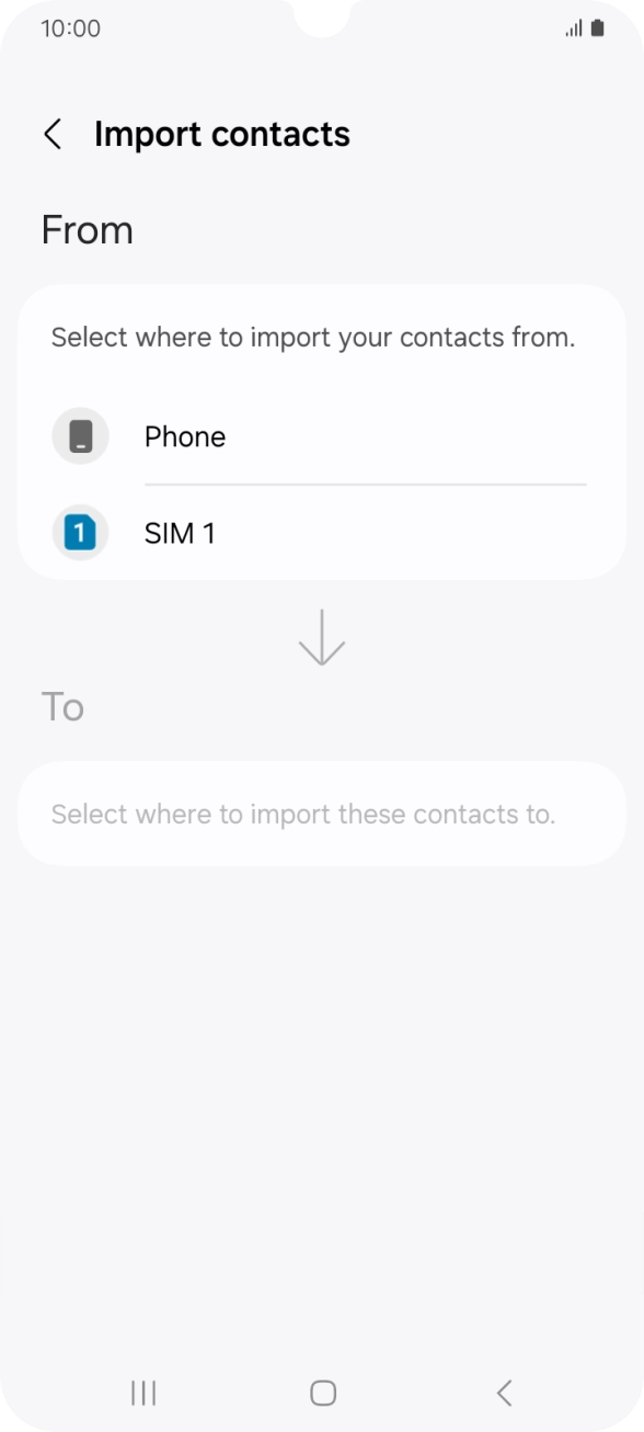Press the name of your SIM. Press the name of your SIM.