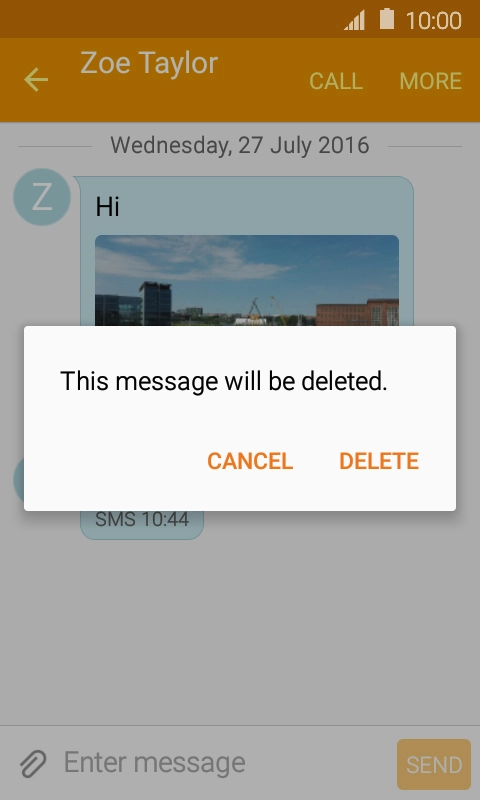 Press DELETE. Press DELETE.