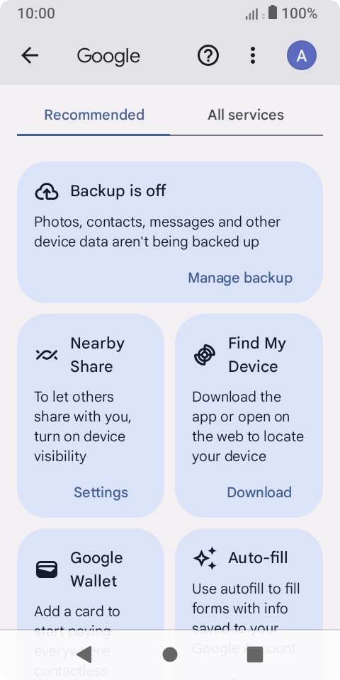 Press Find My Device. Press Find My Device.