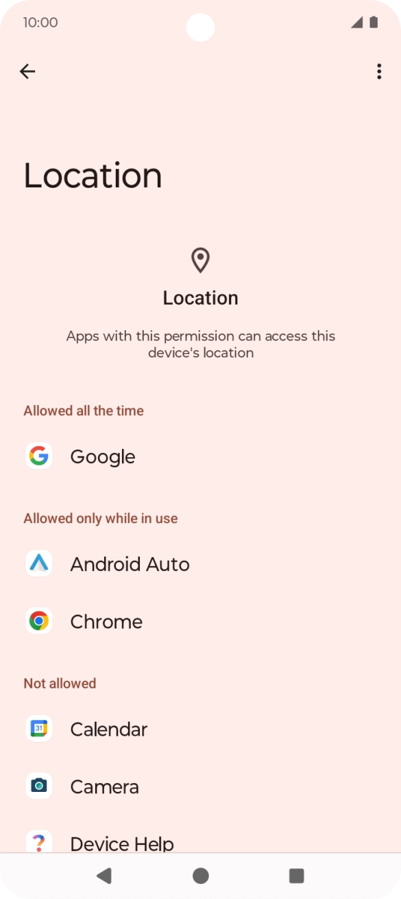 Press the required app. Press the required app.