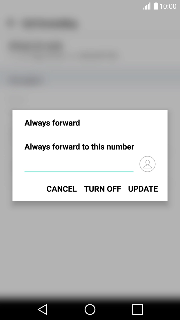Press TURN OFF.