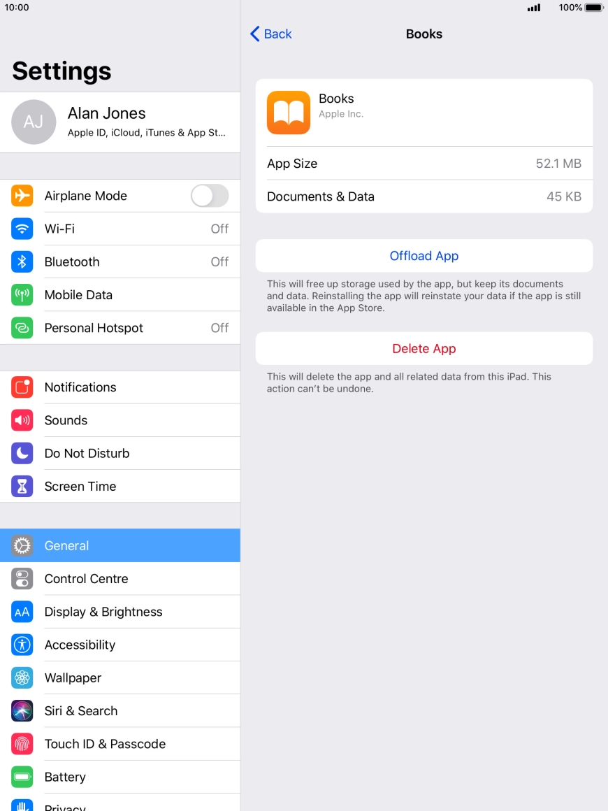 Press Offload App.
